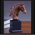 Horse Bust Award. 9"h x 4.5"w